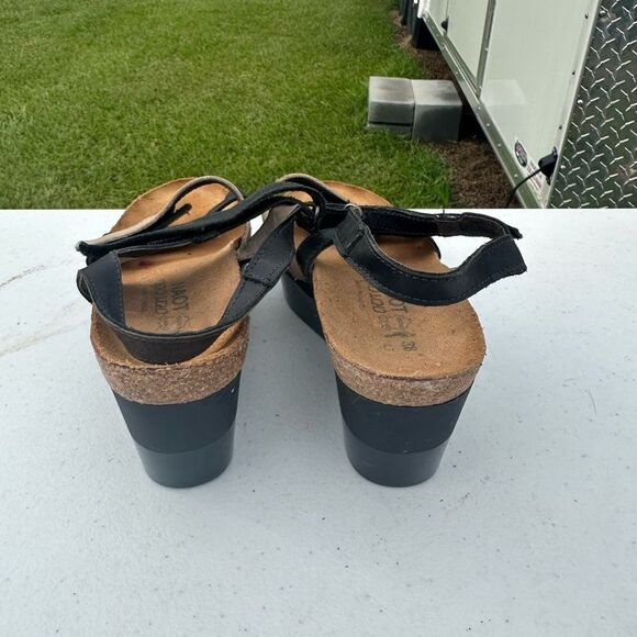 Naot Women's Sandals in Black and Beige - Picture 2 of 4